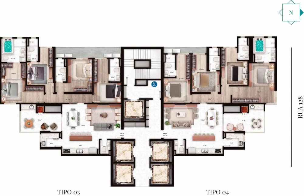 Apartamento, 4 quartos, 164 m² - Foto 3