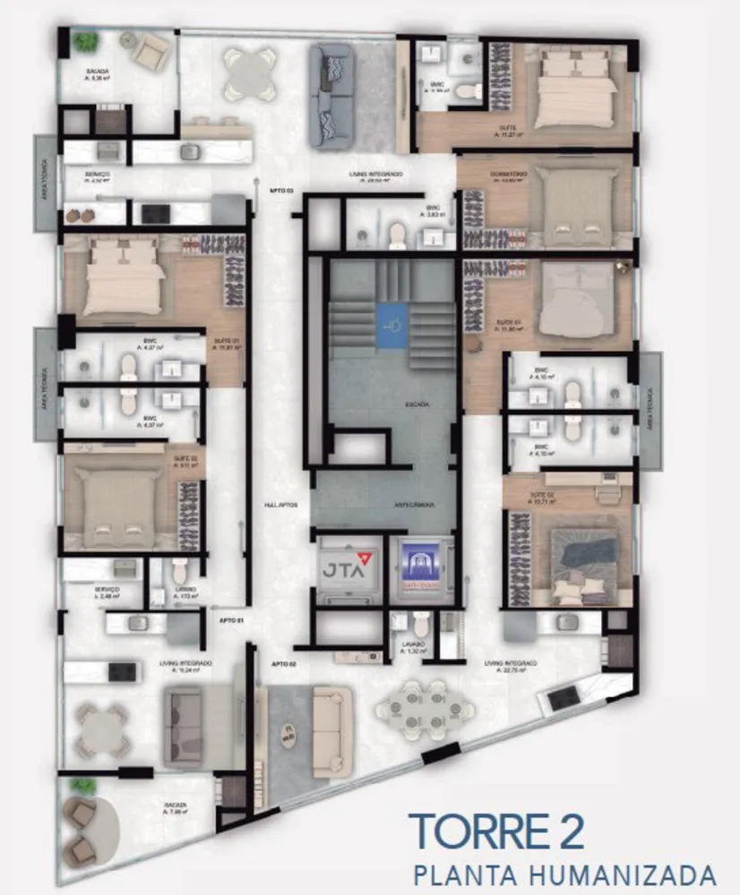 Apartamento, 2 quartos, 76 m² - Foto 7