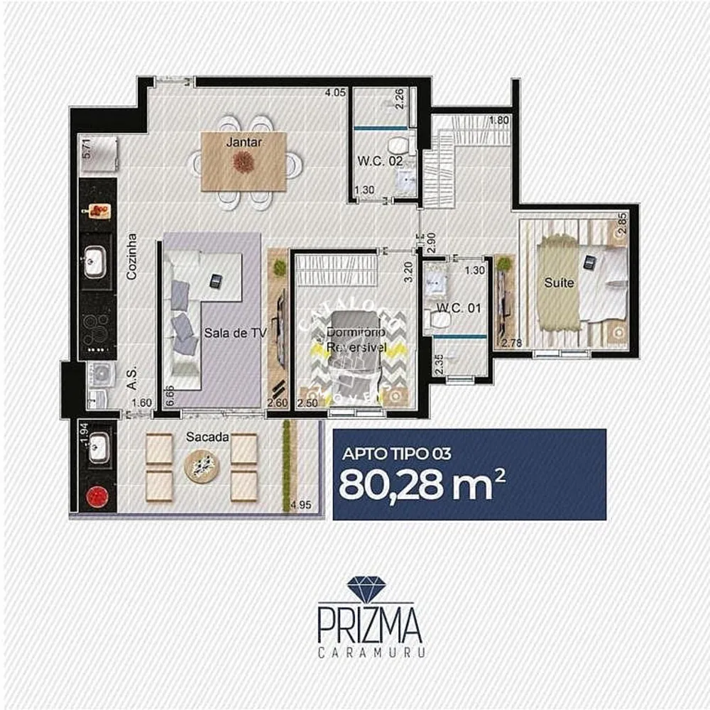 Apartamento, 2 quartos, 80 m² - Foto 5