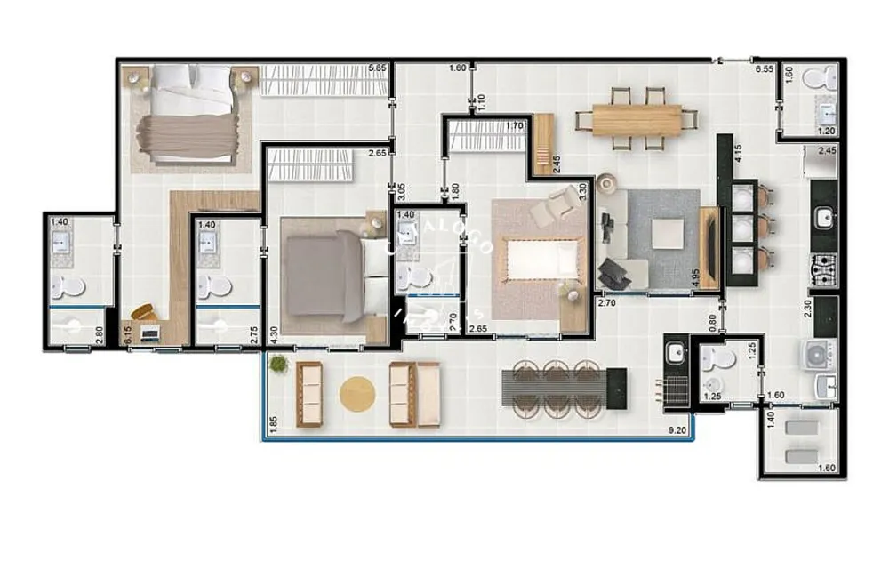 Apartamento, 3 quartos, 133 m² - Foto 4