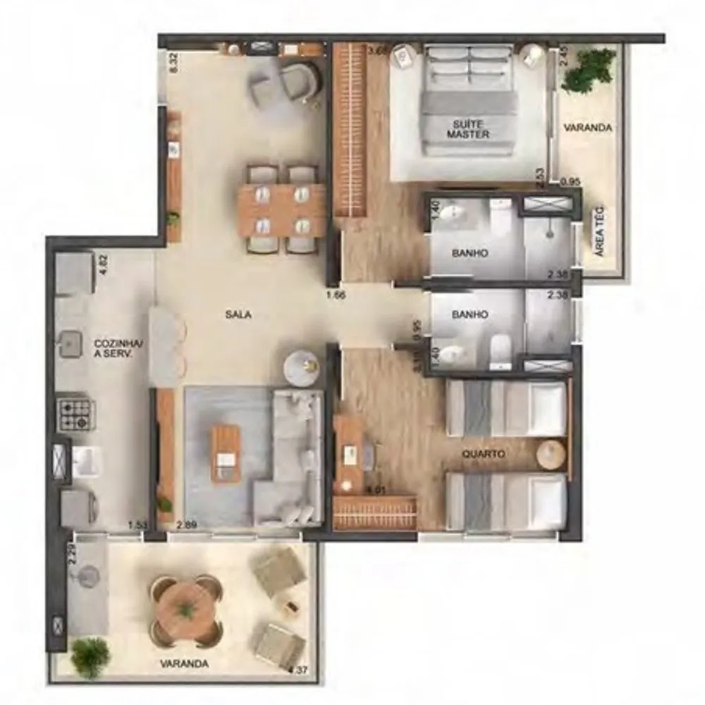 Apartamento, 2 quartos, 93 m² - Foto 10