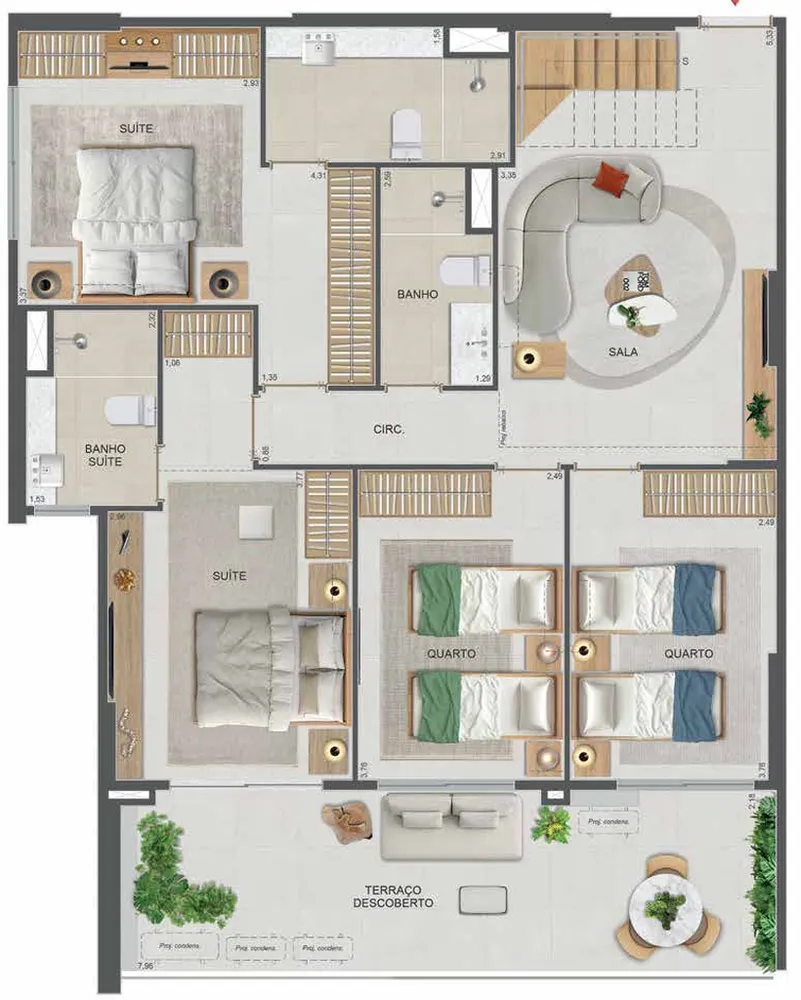 Apartamento, 2 quartos, 62 m² - Foto 111