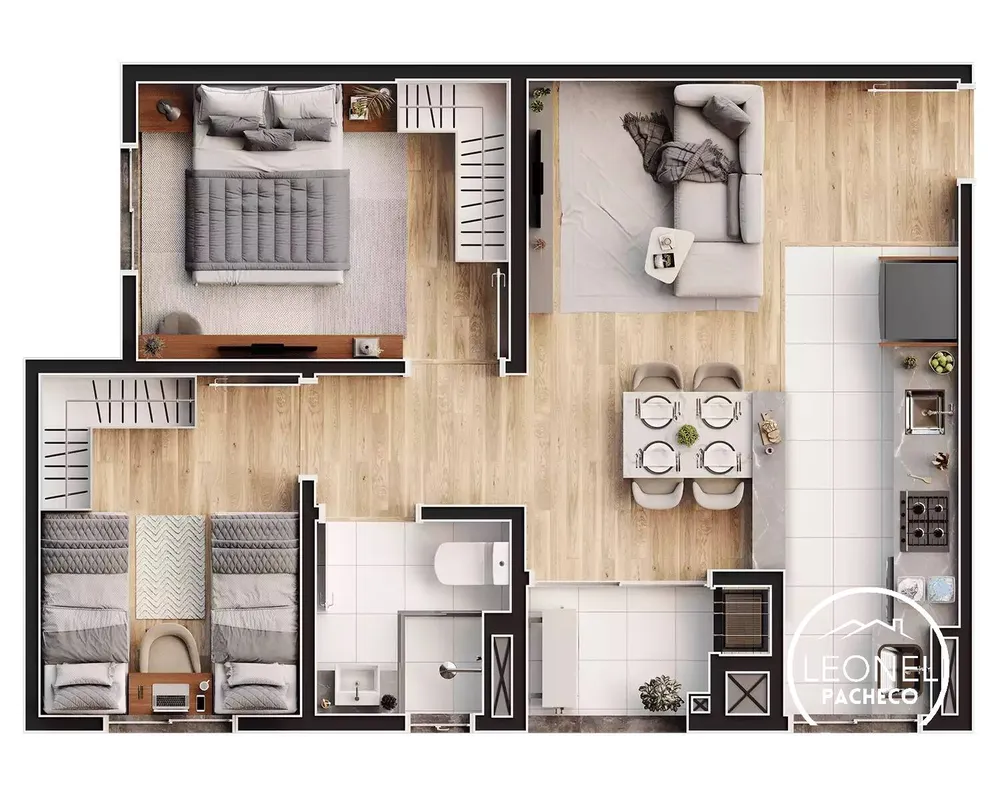 Apartamento, 2 quartos, 50 m² - Foto 5