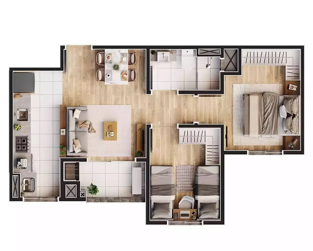 Apartamento, 2 quartos, 50 m² - Foto 6