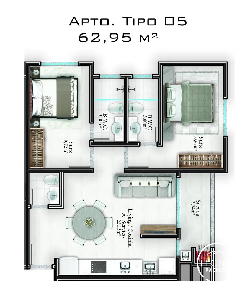 Apartamento, 2 quartos - Foto 10