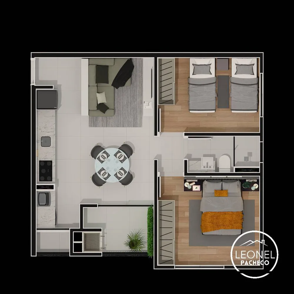 Apartamento, 2 quartos, 56 m² - Foto 6
