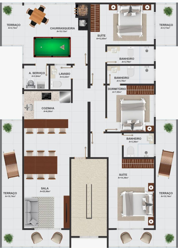 Cobertura à venda com 3 quartos, 153m² - Foto 1