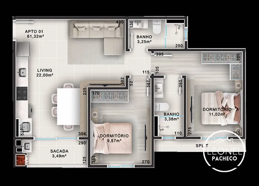 Apartamento, 2 quartos, 55 m² - Foto 4