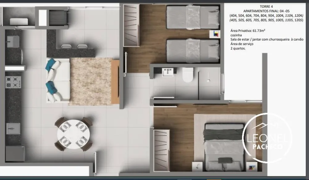 Apartamento, 2 quartos - Foto 6