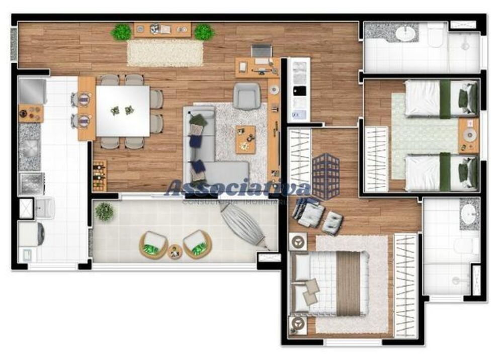 Apartamento à venda com 2 quartos - Foto 3