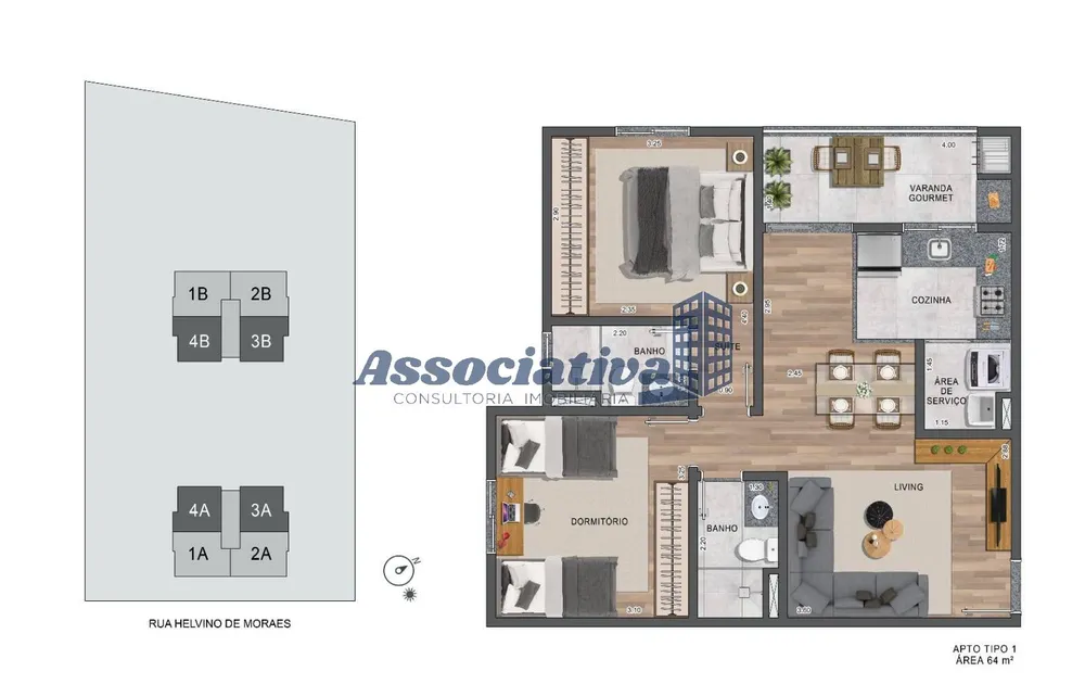 Apartamento, 2 quartos, 64 m² - Foto 6