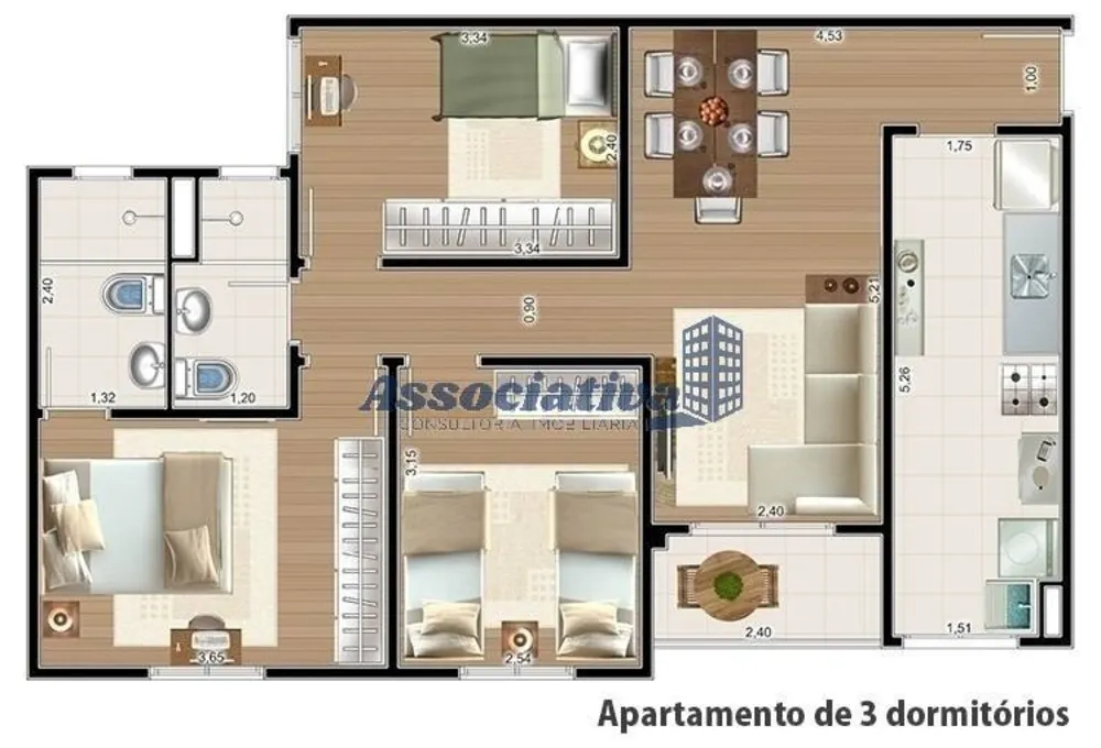 Apartamento, 3 quartos, 71 m² - Foto 24