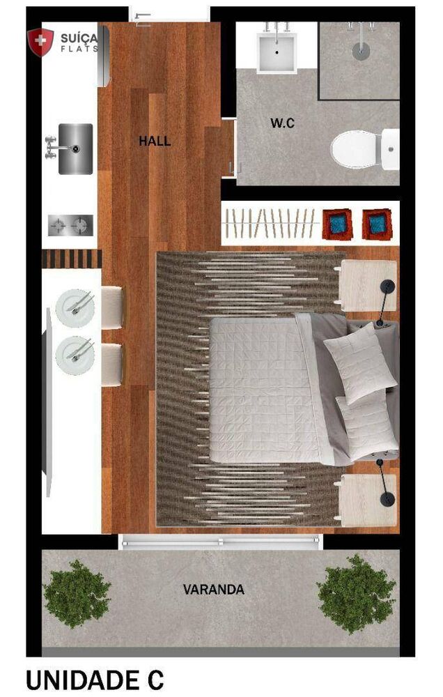 Apartamento, 1 quarto, 38 m² - Foto 2