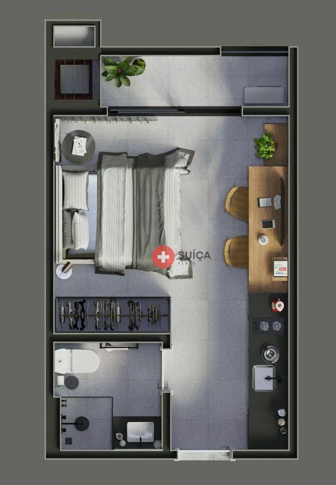 Kitnet-Studio, 22 m² - Foto 6