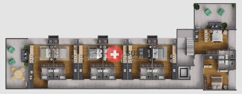 Apartamento, 1 quarto, 45 m² - Foto 14