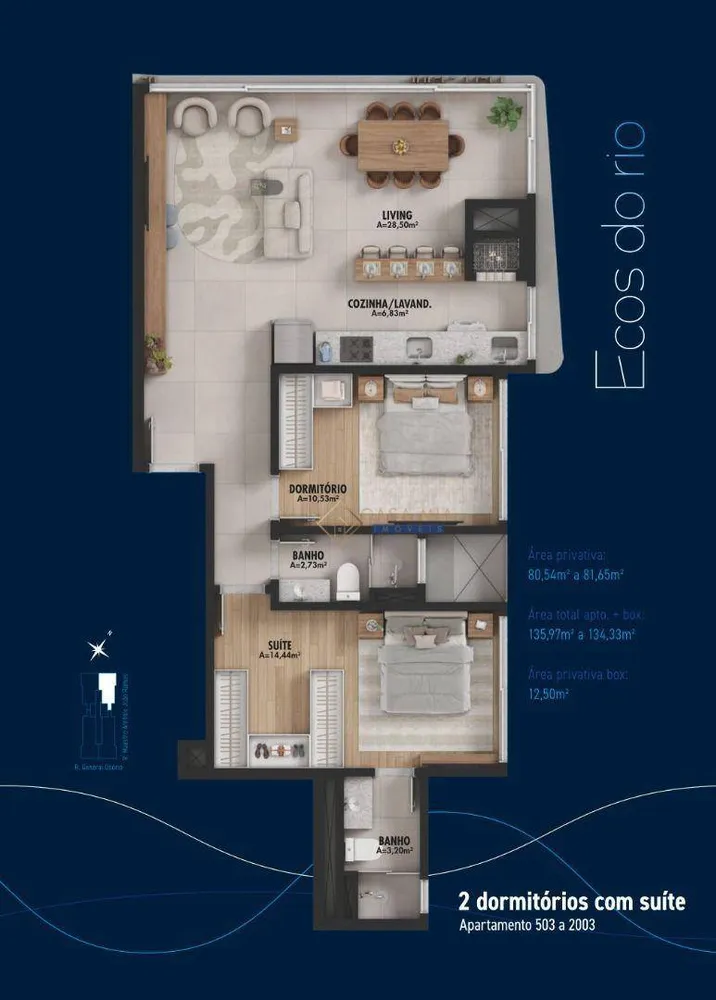 Apartamento, 2 quartos, 81 m² - Foto 1