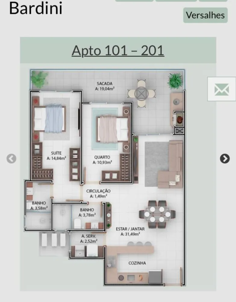 Apartamento, 2 quartos, 110 m² - Foto 7
