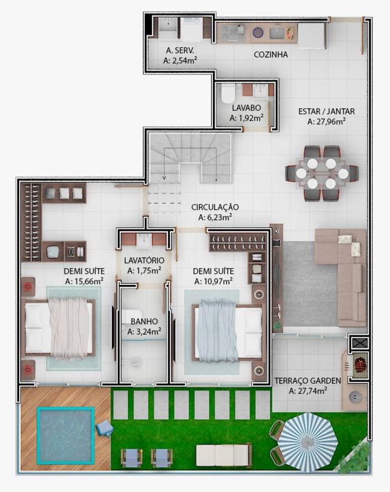 Apartamento, 3 quartos, 161 m² - Foto 8