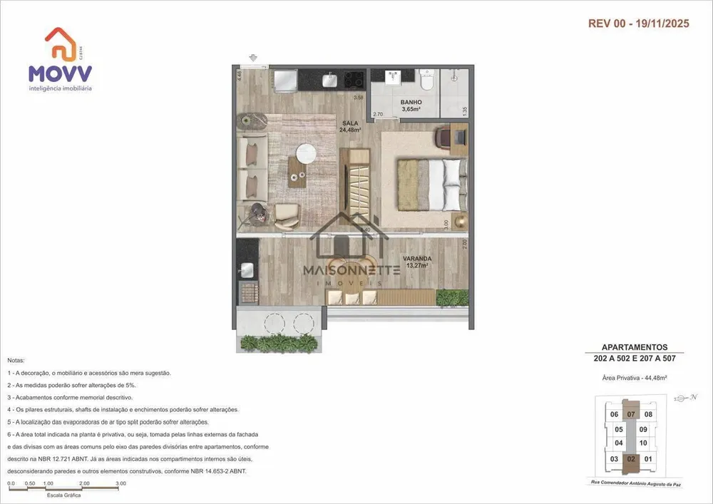 Apartamento, 1 quarto, 44 m² - Foto 7