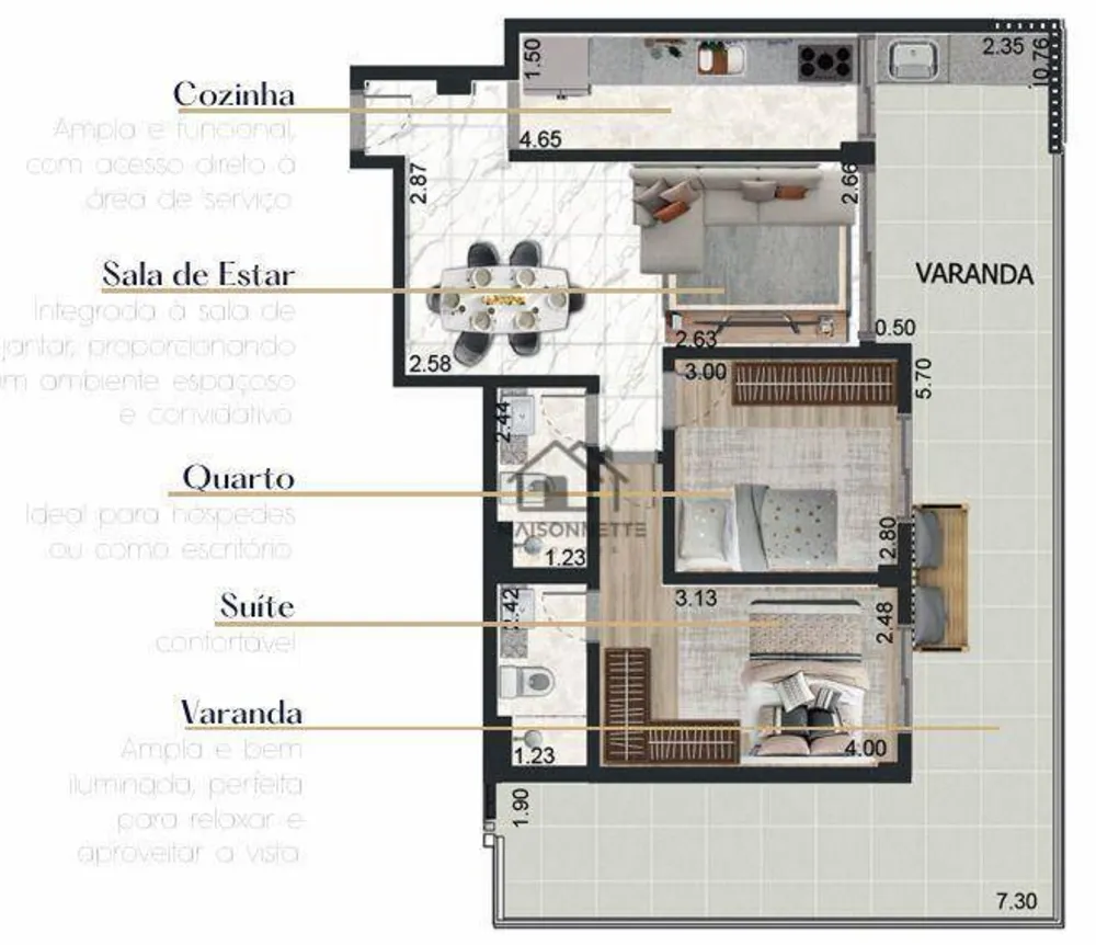Apartamento, 2 quartos, 83 m² - Foto 8