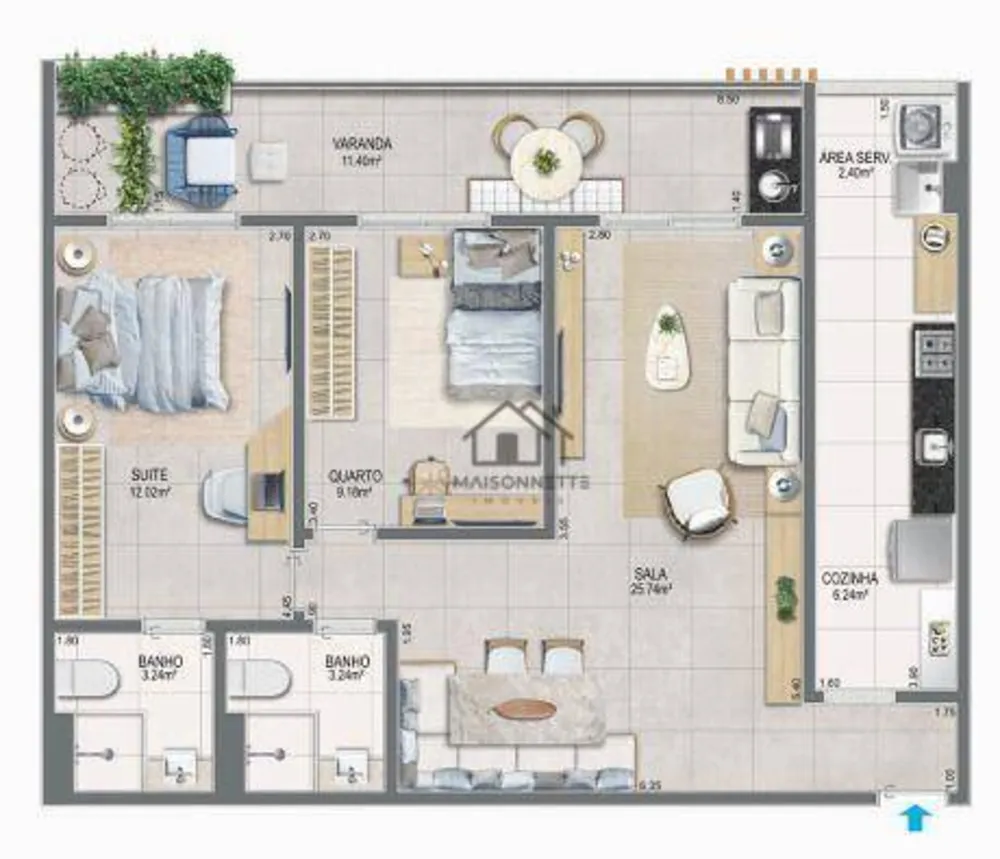 Apartamento, 2 quartos, 85 m² - Foto 23