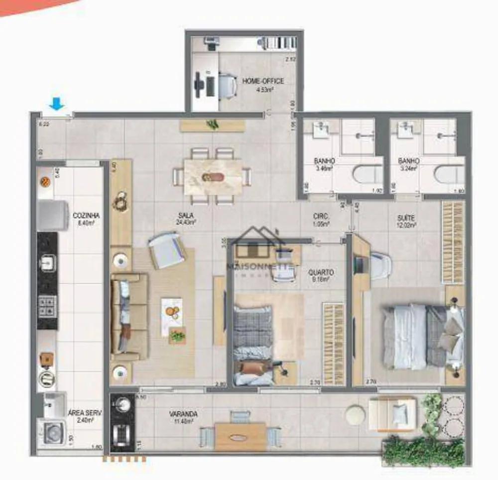 Apartamento, 2 quartos, 85 m² - Foto 22