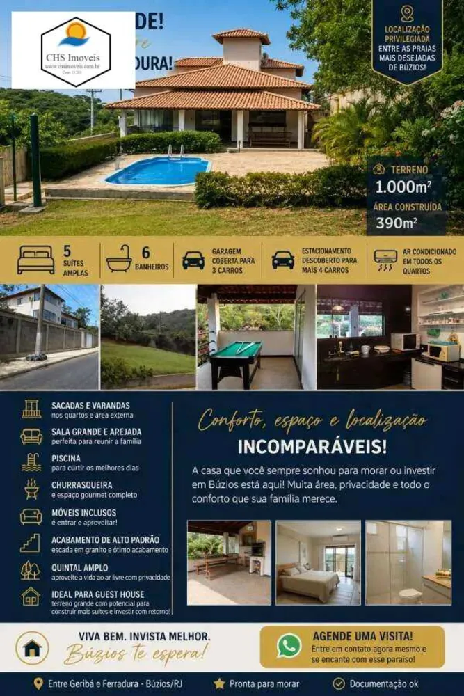 Casa, 5 quartos, 390 m² - Foto 1