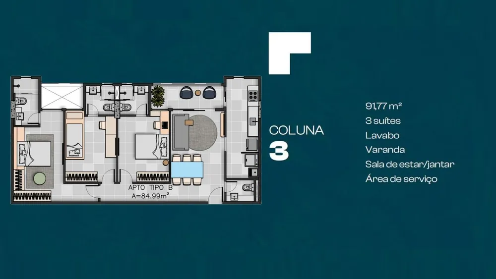Apartamento, 3 quartos, 91 m² - Foto 14