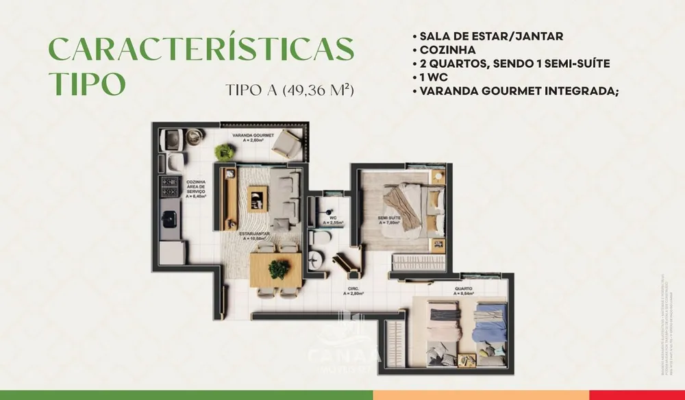 Apartamento, 2 quartos, 49 m² - Foto 14