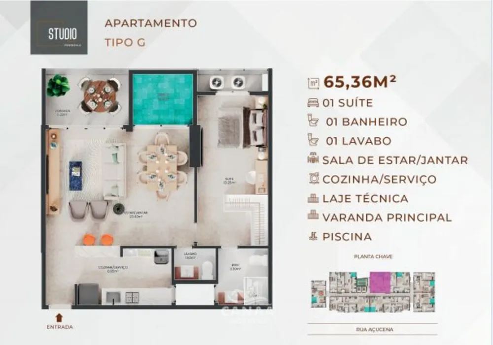 Apartamento, 1 quarto, 43 m² - Foto 11