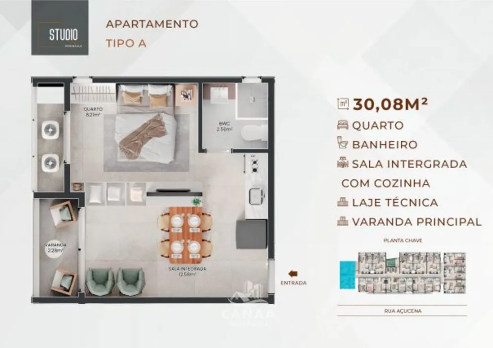 Apartamento, 1 quarto, 43 m² - Foto 6