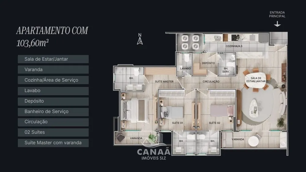 Apartamento, 3 quartos, 104 m² - Foto 8