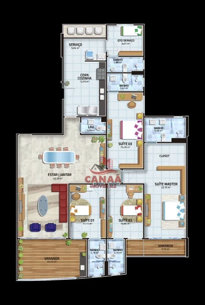 Apartamento, 4 quartos, 191 m² - Foto 17