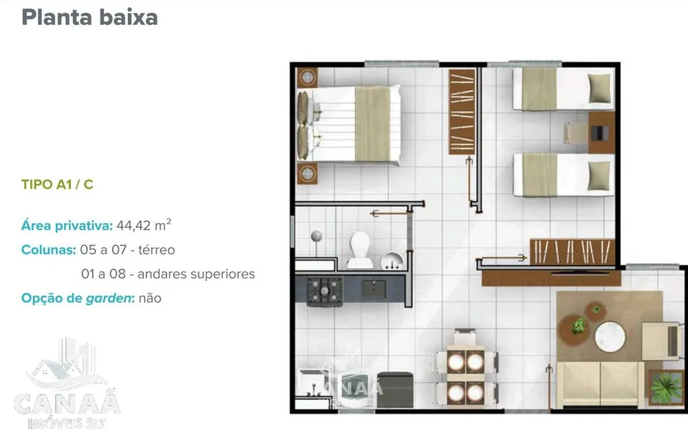 Apartamento, 2 quartos, 44 m² - Foto 8