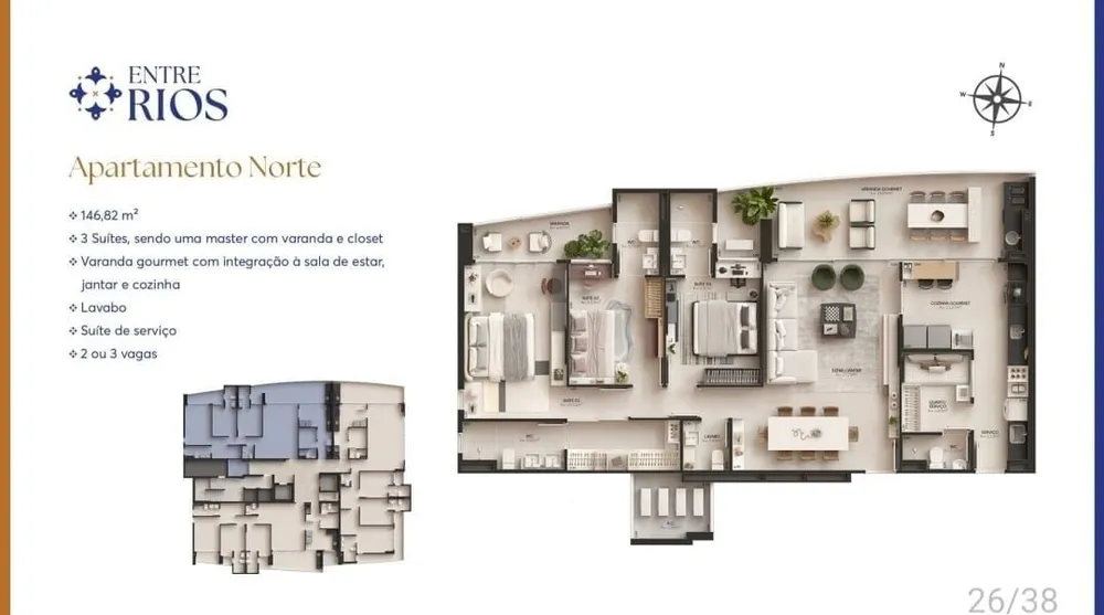 Apartamento, 3 quartos, 125 m² - Foto 19