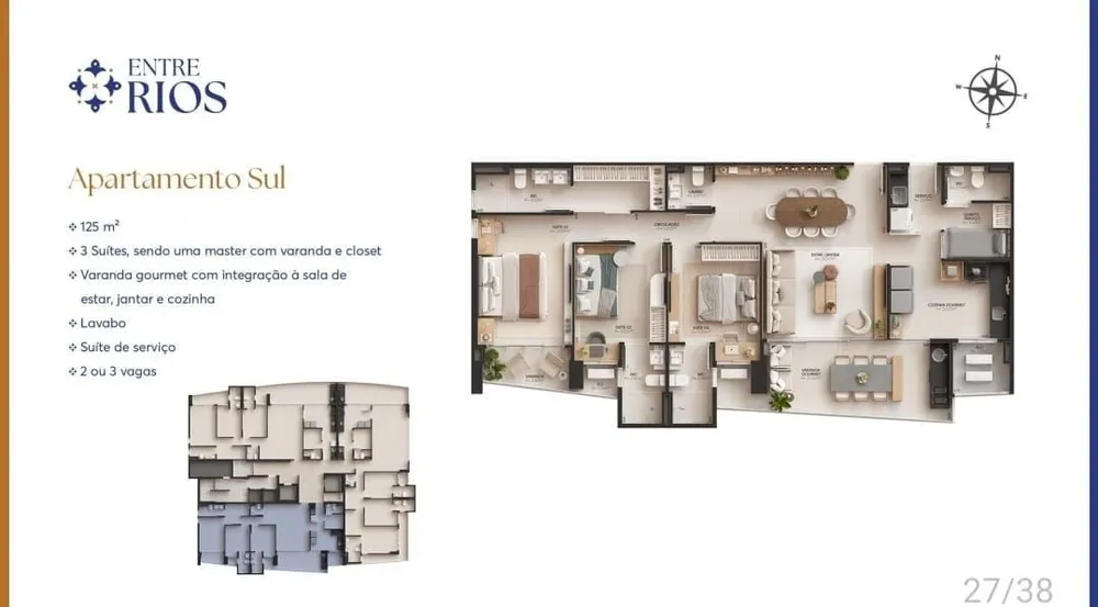 Apartamento, 3 quartos, 125 m² - Foto 20