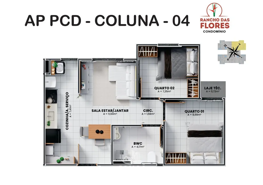 Apartamento, 2 quartos, 46 m² - Foto 16