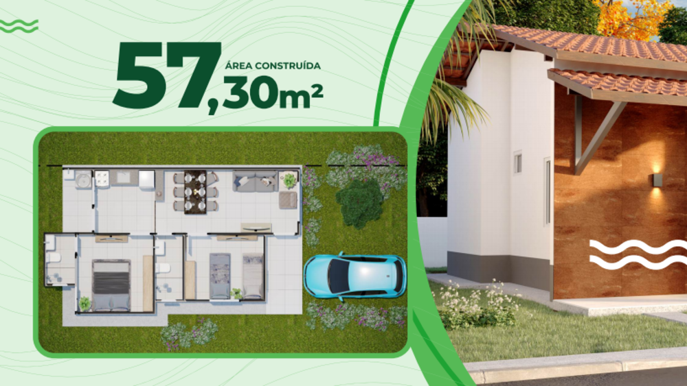 Casa, 2 quartos, 58 m² - Foto 8
