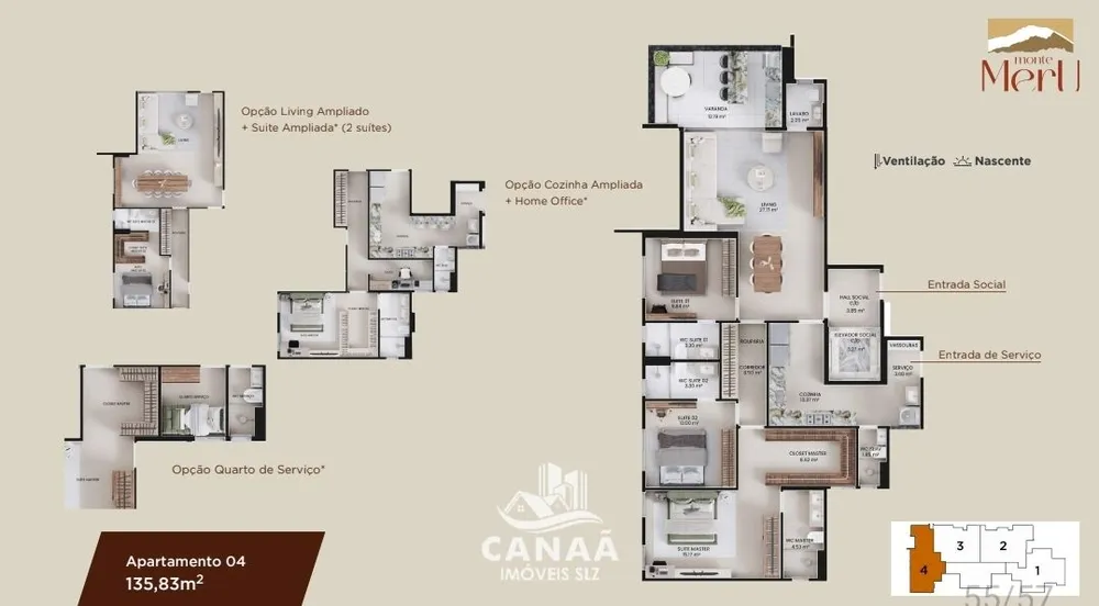 Apartamento, 3 quartos, 135 m² - Foto 7