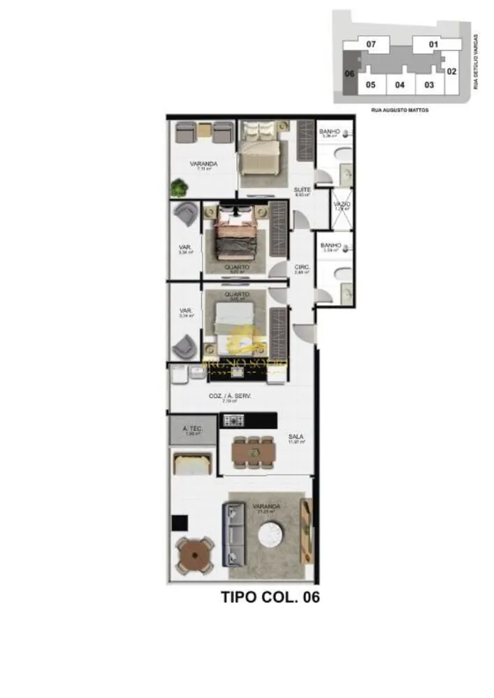 Apartamento, 3 quartos, 100 m² - Foto 5