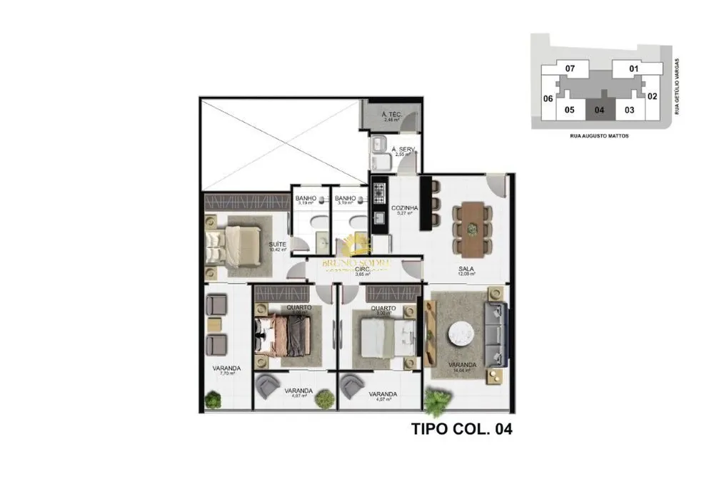 Apartamento, 3 quartos, 100 m² - Foto 6
