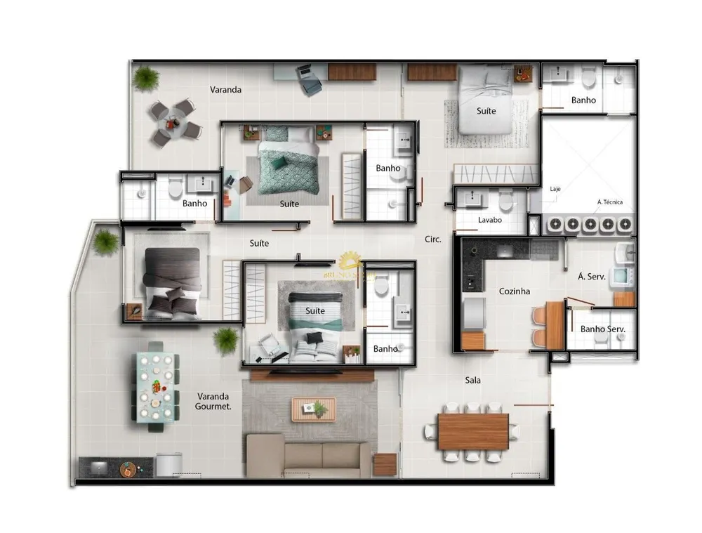 Apartamento, 4 quartos, 163 m² - Foto 10