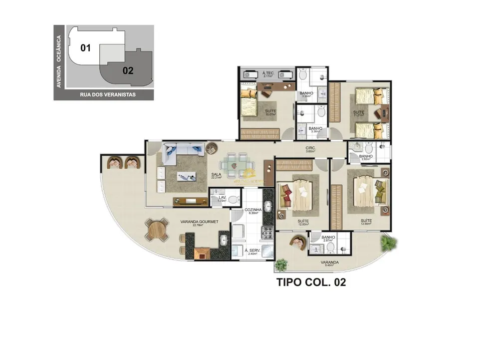Apartamento, 4 quartos, 135 m² - Foto 11