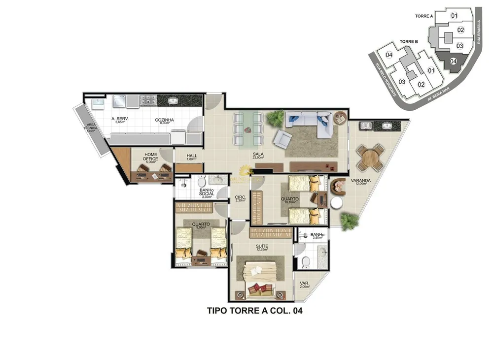 Apartamento, 3 quartos, 107 m² - Foto 6