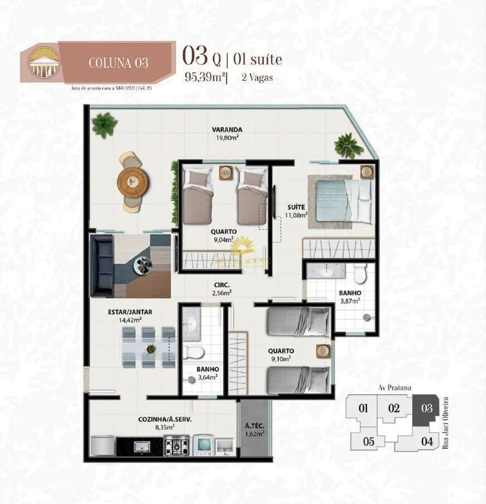 Apartamento, 3 quartos, 101 m² - Foto 7