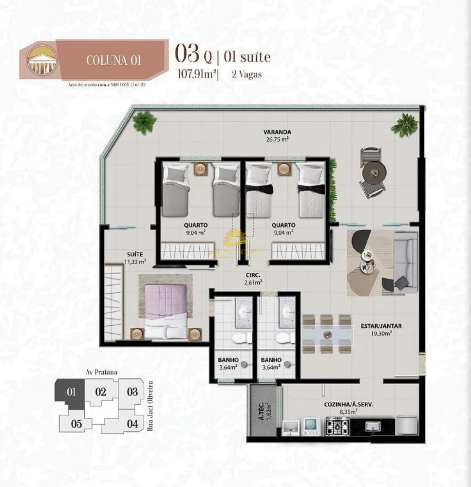 Apartamento, 3 quartos, 101 m² - Foto 9