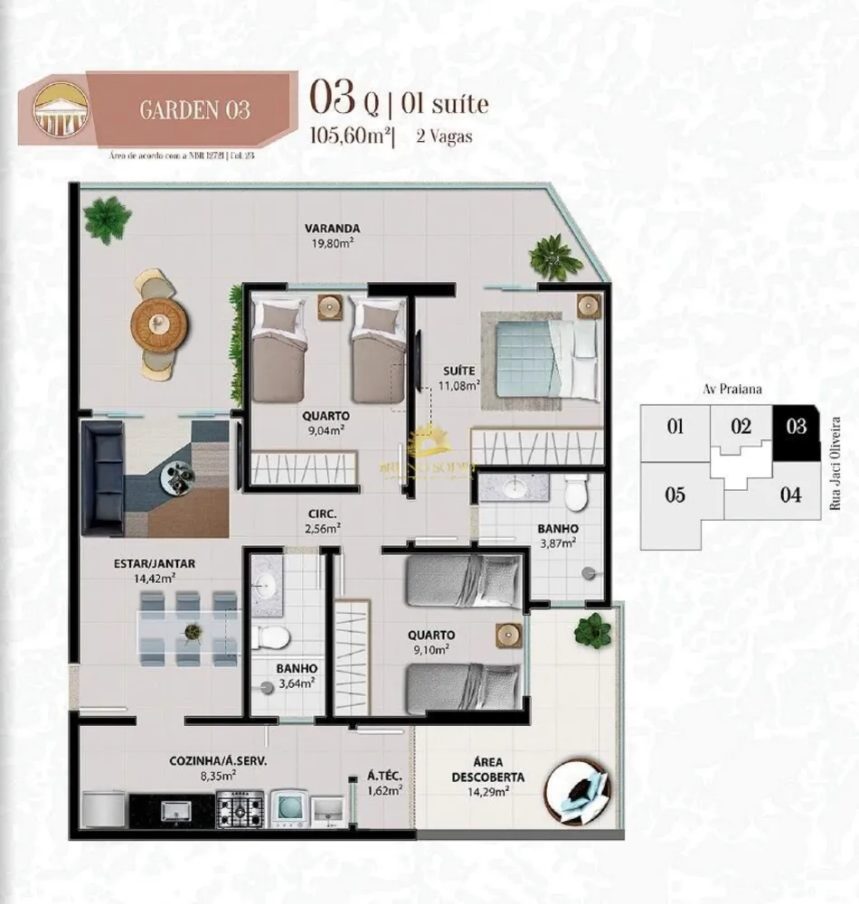 Apartamento, 3 quartos, 101 m² - Foto 12