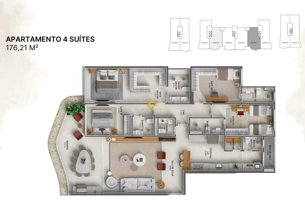 Apartamento, 4 quartos, 175 m² - Foto 17