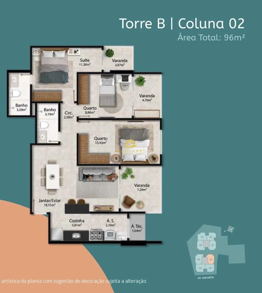 Apartamento, 3 quartos - Foto 4