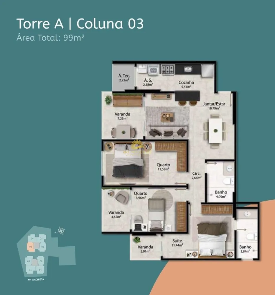 Apartamento, 3 quartos - Foto 6